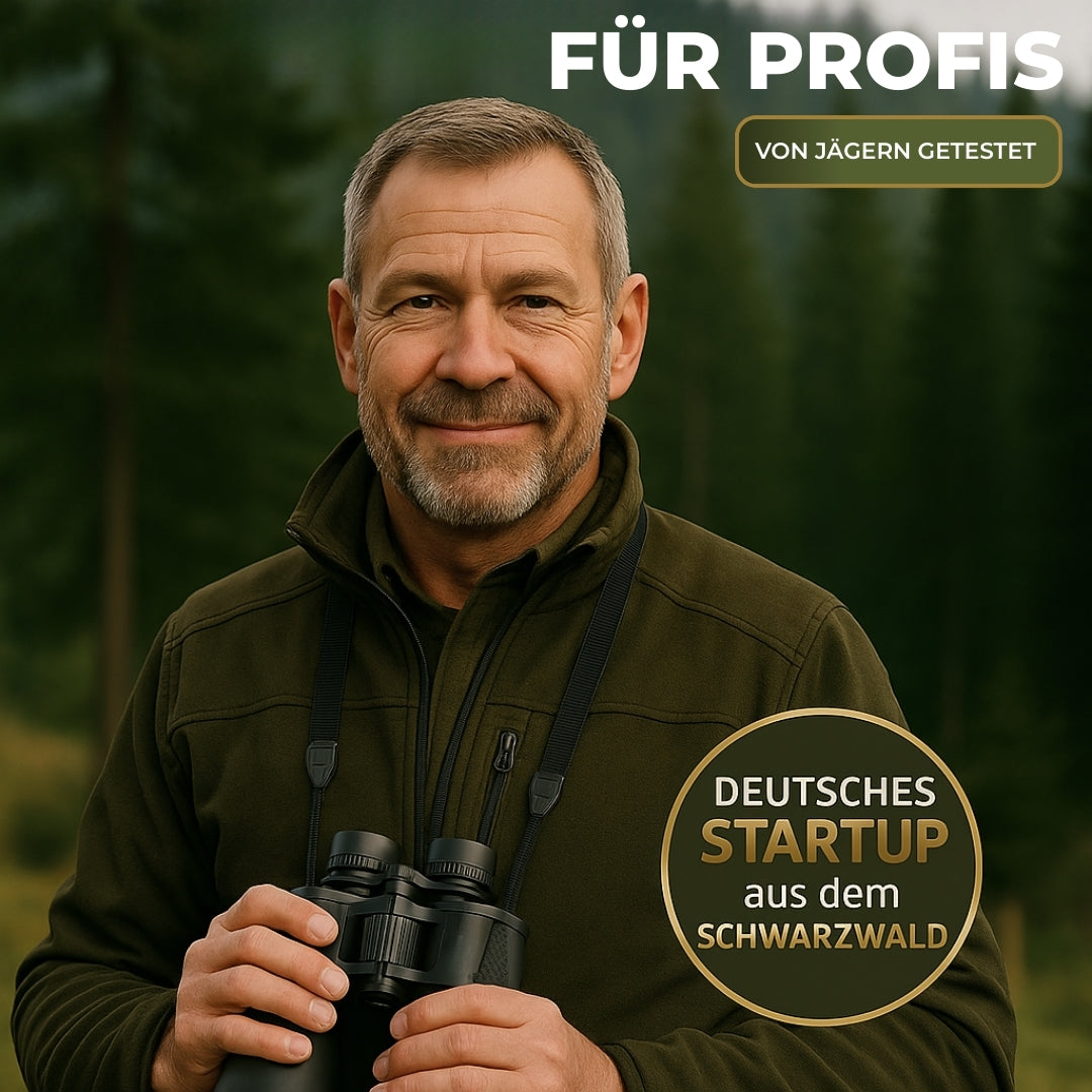 AlpinSpirit "Ranger" 8-24x50 Zoom Fernglas mit IPX4 Wasserschutz - inkl. hochwertige Tasche & Zubehör