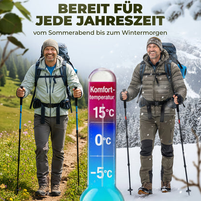 AlpinSpirit Schlafsack [ULTRALEICHT] 3 Jahreszeiten Sommer & Winter, kleines Packmaß, für Outdoor, Camping, Hiking & Festival, Mumienschlafsack